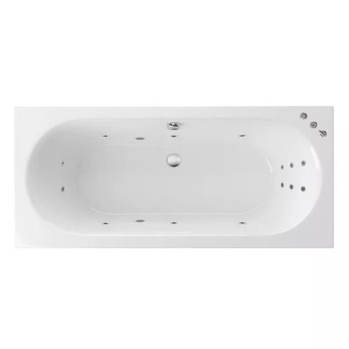 

Ванна акриловая Excellent Oceana Slim Smart 180х80 с гидромассажем белый - хром