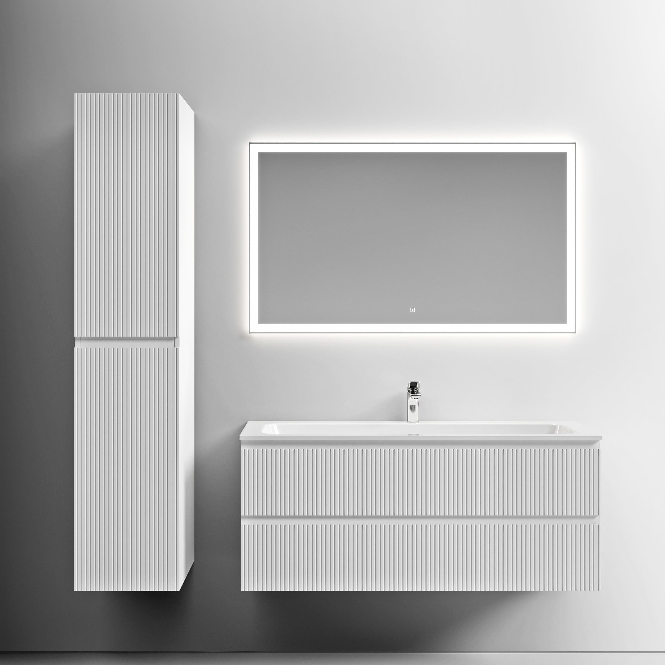 

Мебель для ванной комнаты Sancos Snob T 120 см, bianco, раковина CN7017