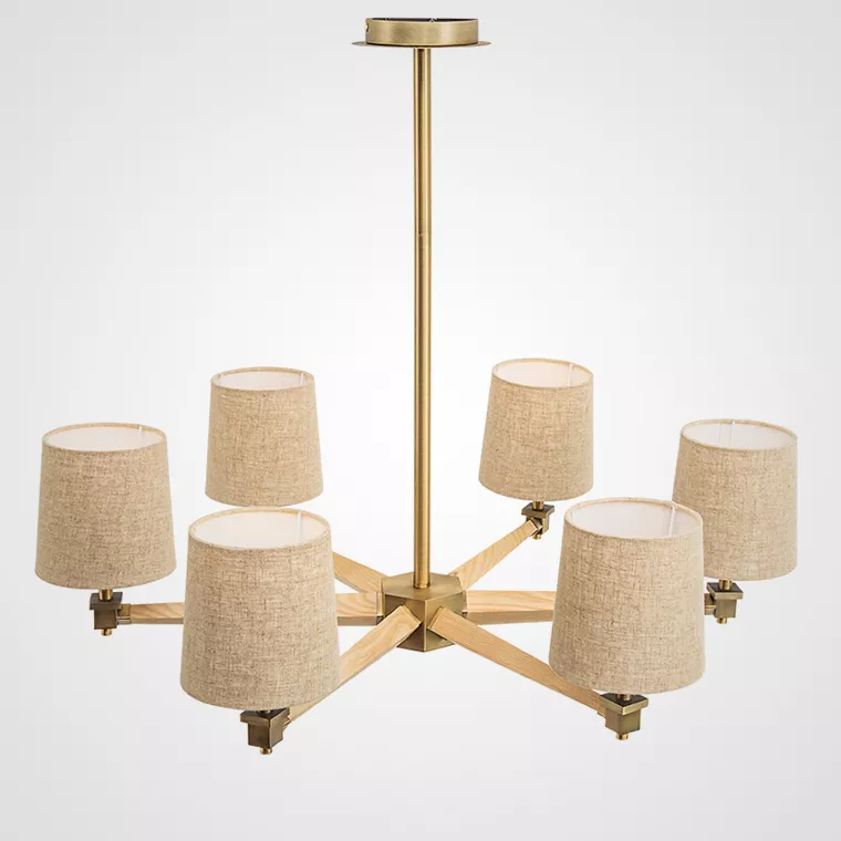 

Люстра на штанге ImperiumLoft Stavra Jorgenson Beige/Light Wood 203573-26