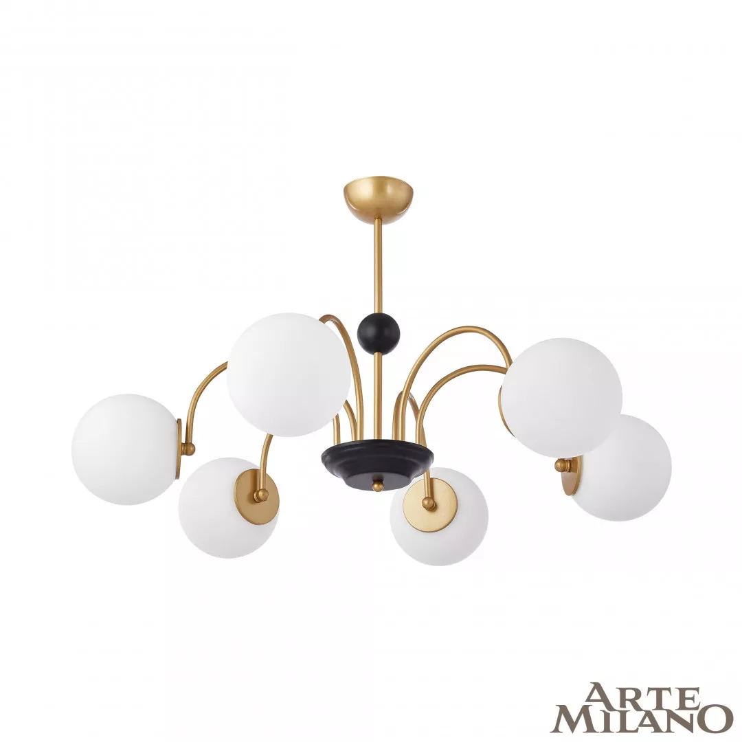 

Люстра на штанге Arte Milano Napoli 312066/D850/6 BS/BK