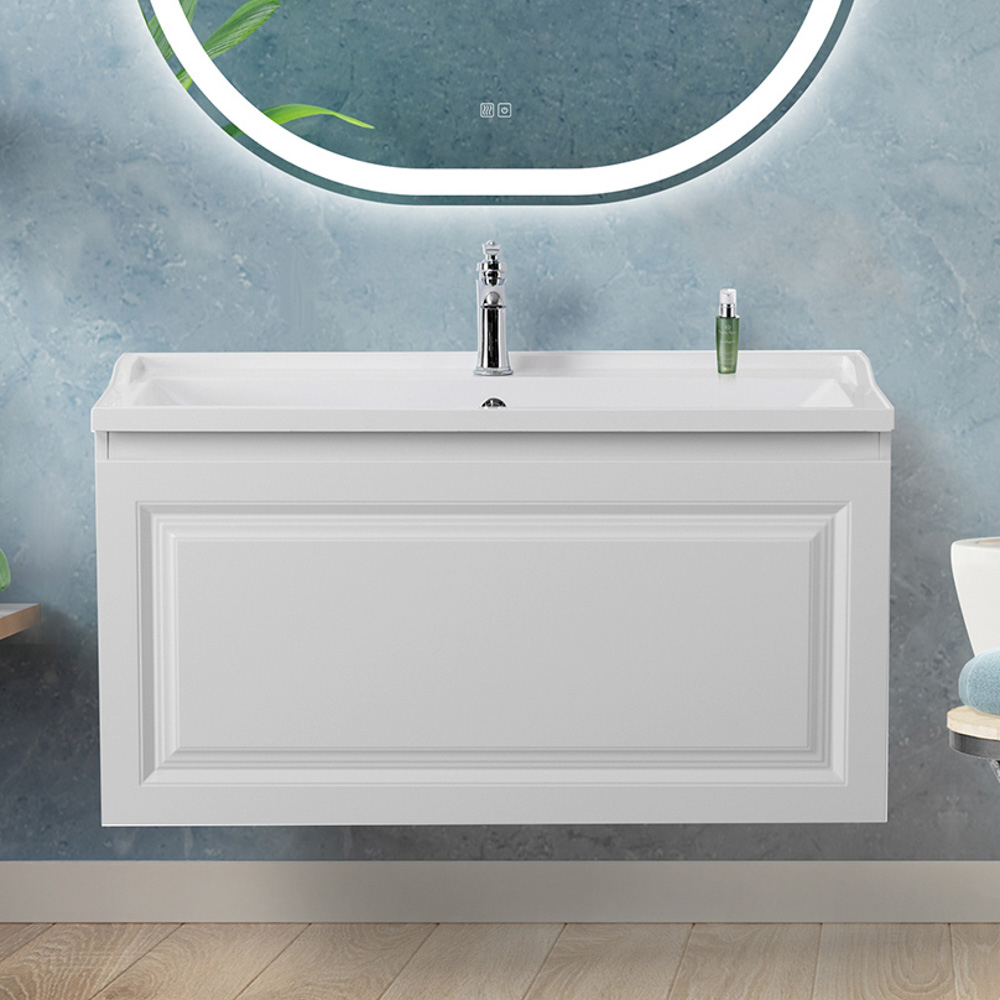 

Тумба под раковину без столешницы Cezares Giubileo 100 1 внутренний ящик, брашированный ясень