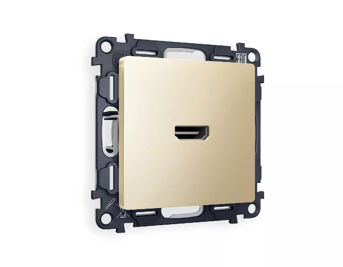 

Комплект механизма розетки HDMI 2.0 40V/500mA 2.0GHz 5-18Gbit/s Ambrella Volt Alfa MA614010