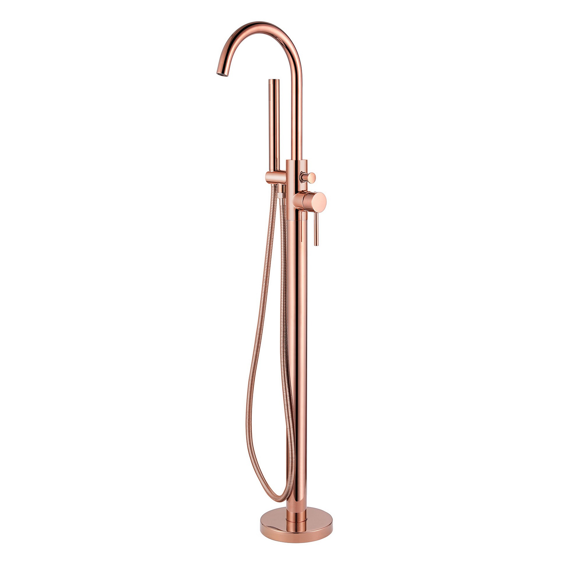 Напольный смеситель для ванны с душем Abber Wasser Kreis AF8115RGN С ВНУТРЕННЕЙ ЧАСТЬЮ розовое золото 77700₽