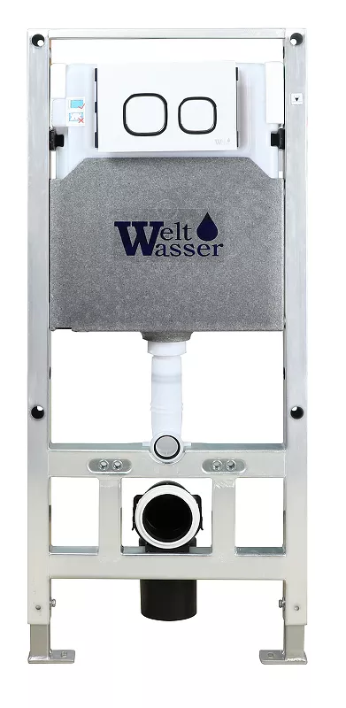 Система инсталляции WeltWasser Amberg с кнопкой смыва белый 10000008230 - фото 1