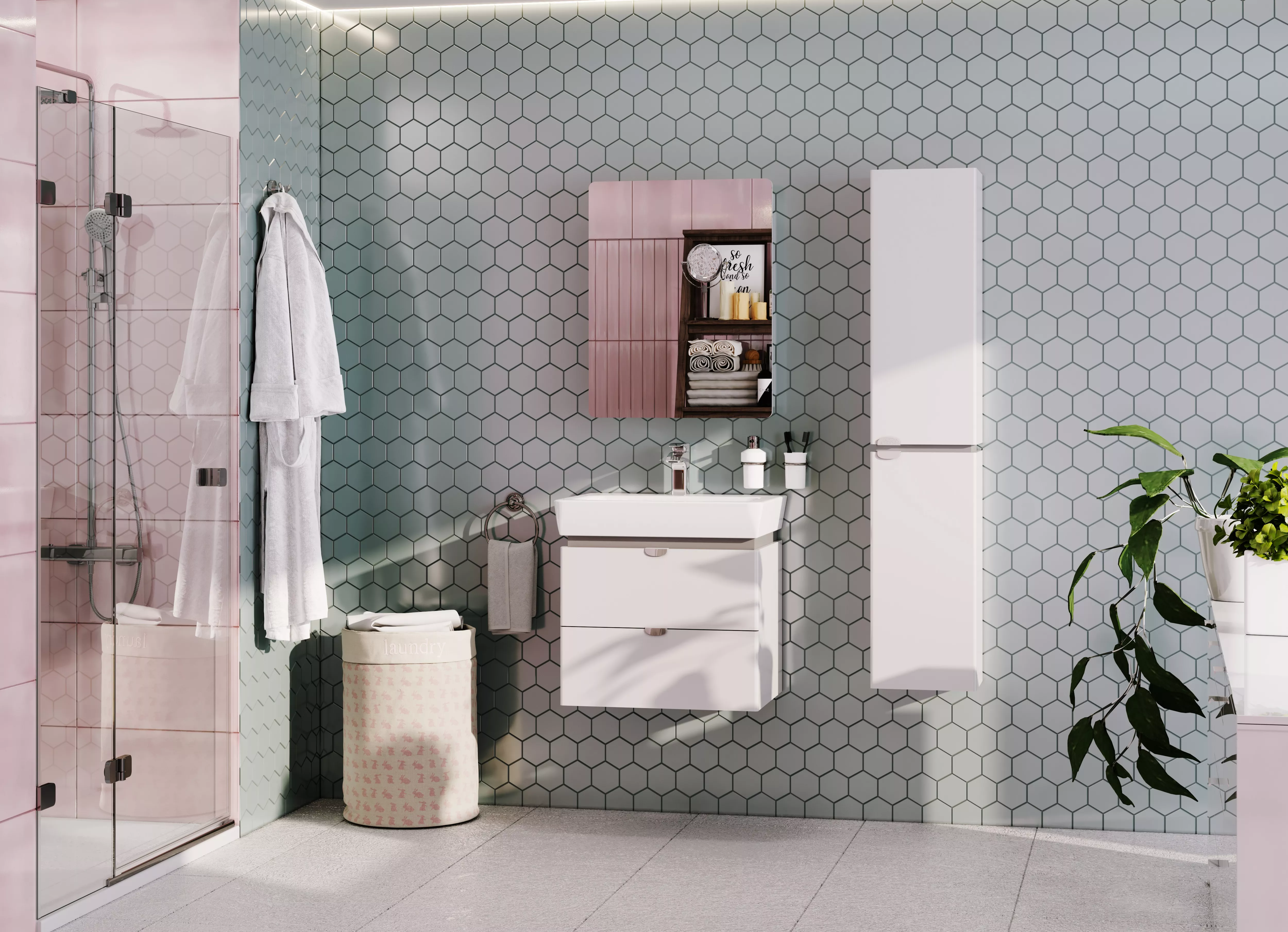 

Комплект мебели Aquaton Скай 50 белый