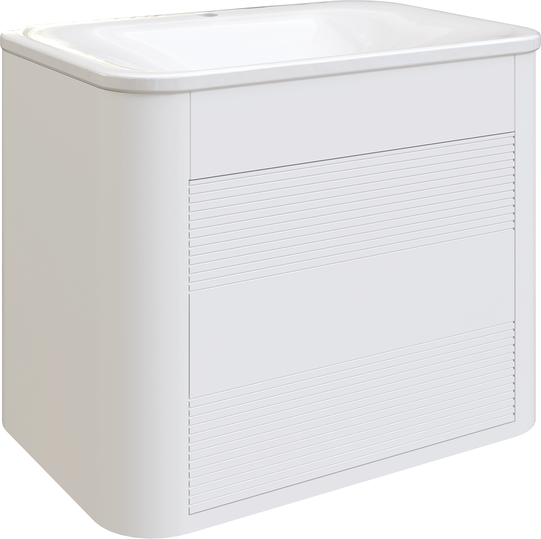 Тумба с раковиной Belinza Twist 65 белая