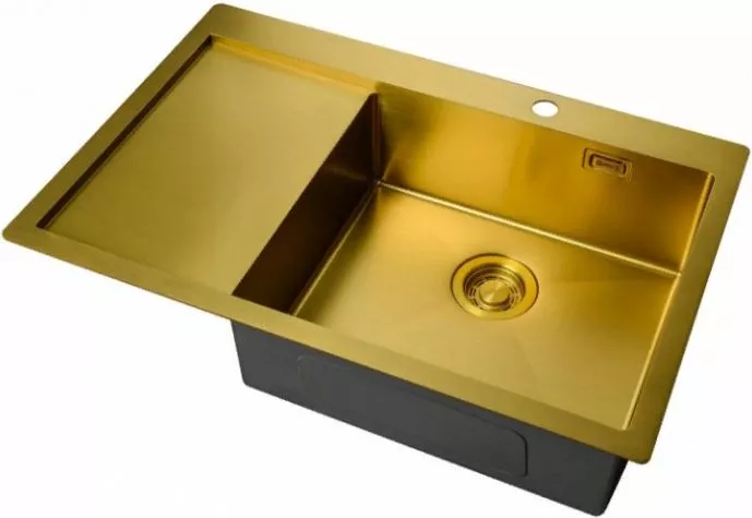 Металлические мойки Мойка кухонная Zorg Light ZL R 780510-R BRONZE