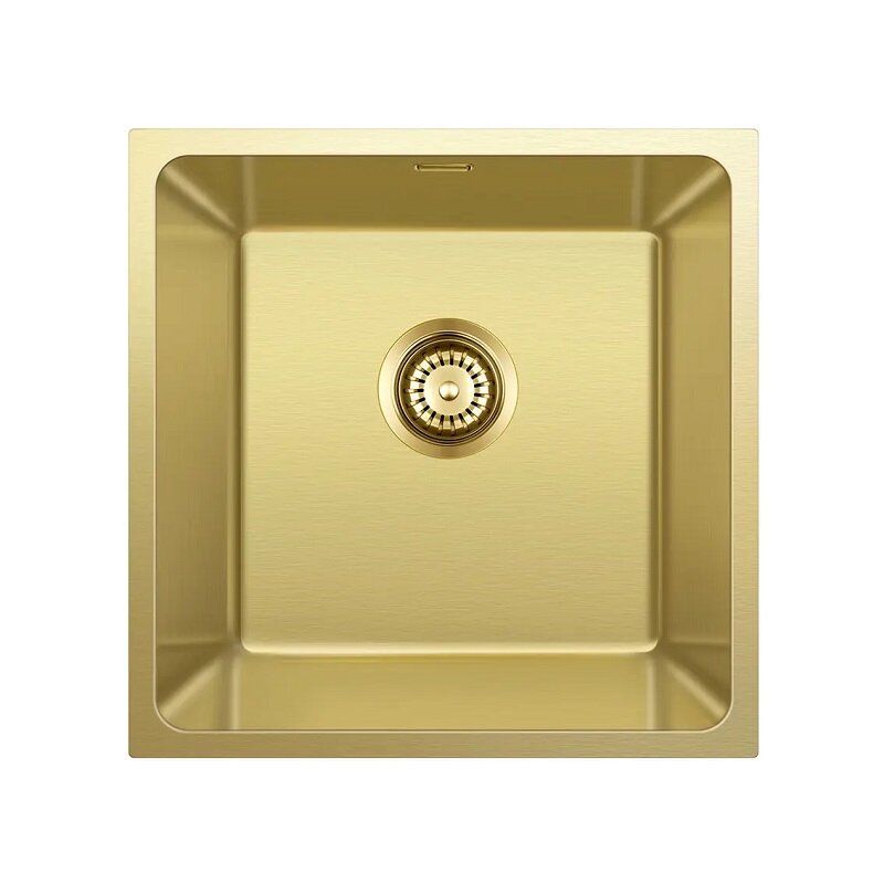 Мойка Seaman Eco Roma U SMR-4444A-AG (Antique Gold, PVD, micro-satin, *5), стандартная комплектация - Античное золото сатин