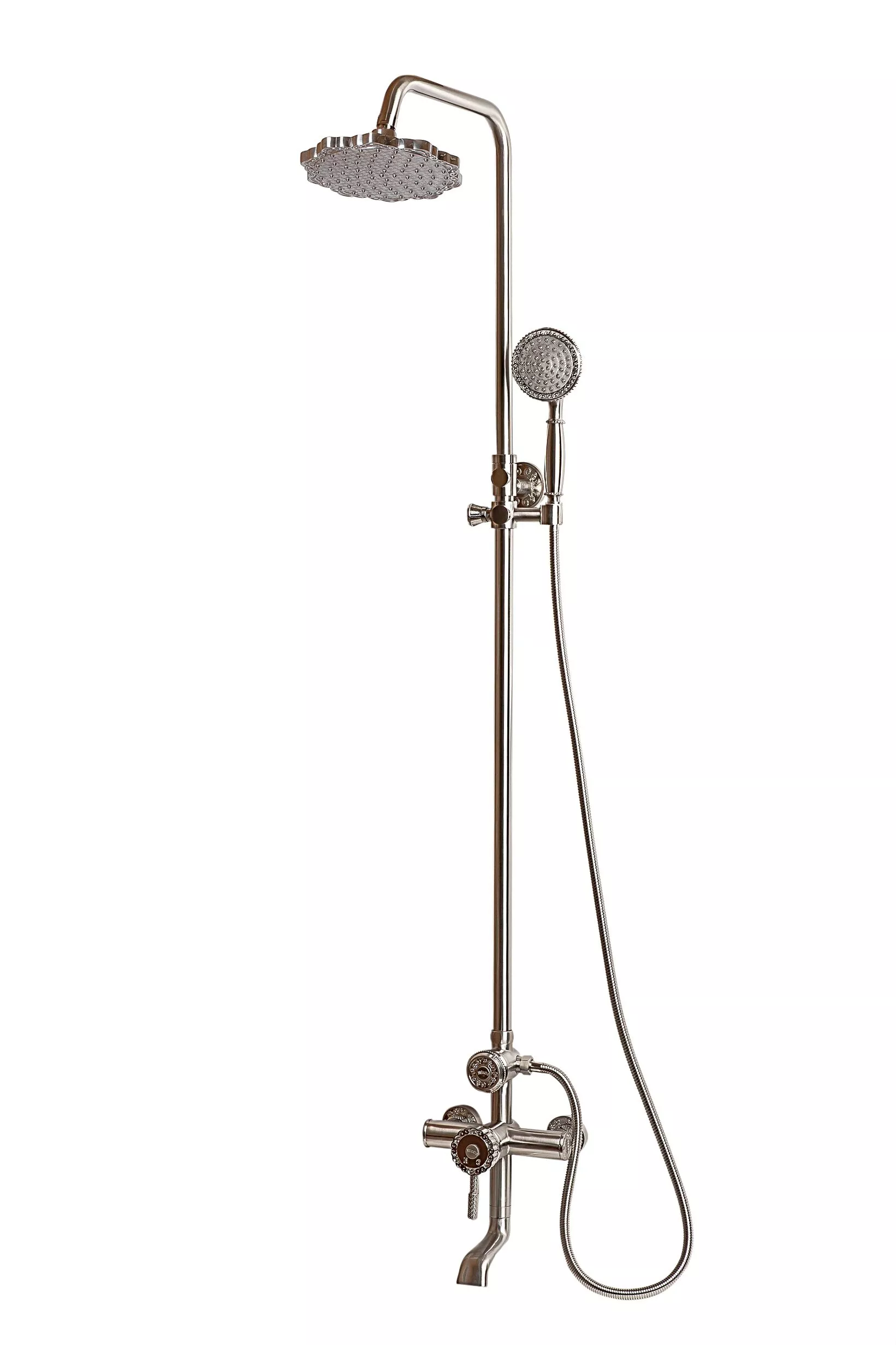 

Душевая стойка MILACIO Baroque, серебро (MC.102.1SL)