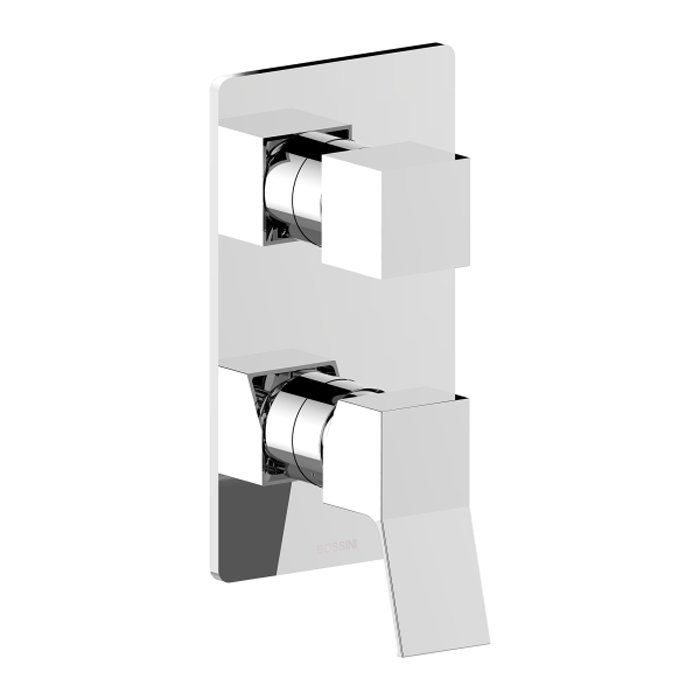 

Bossini Aki смеситель универсальный, встраиваемый, настенный, на 2-5 выходов, внешняя часть, цвет хром