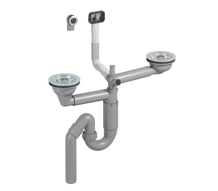 

Сифон для мойки PREVEX P-loc двойной (PL2-D9CR5-SANT-01)