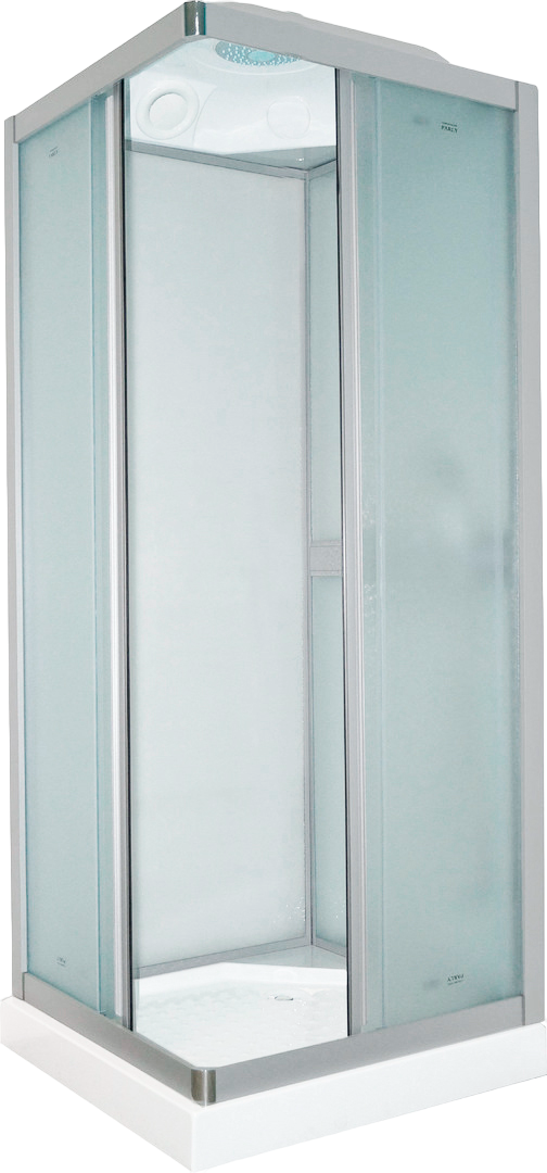  Душевая кабина Parly Frost FQ811 80x215, с поддоном, профиль сатин, стекло матовое