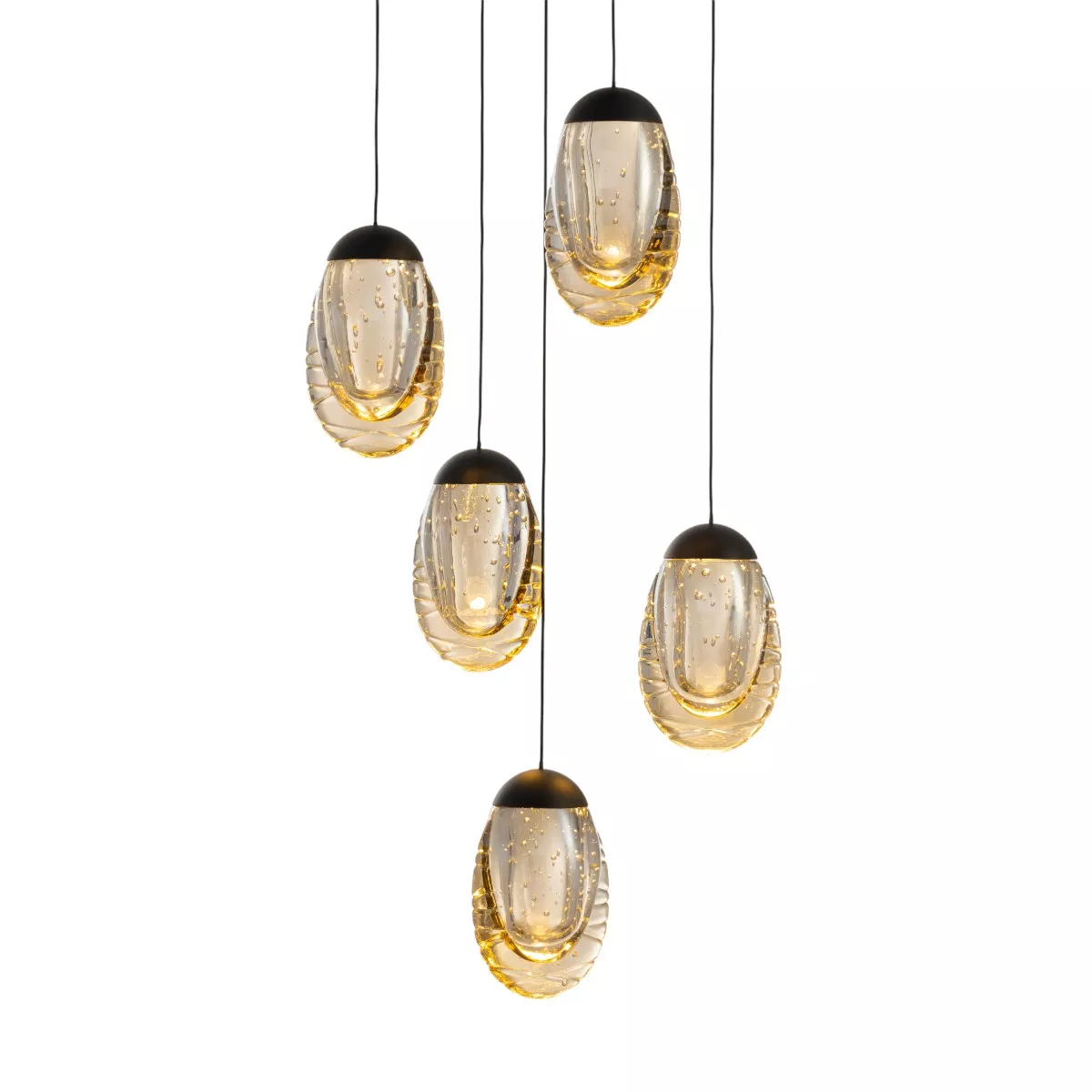 

Подвесной светильник Delight Collection MD25090022-5A matt black/champagne