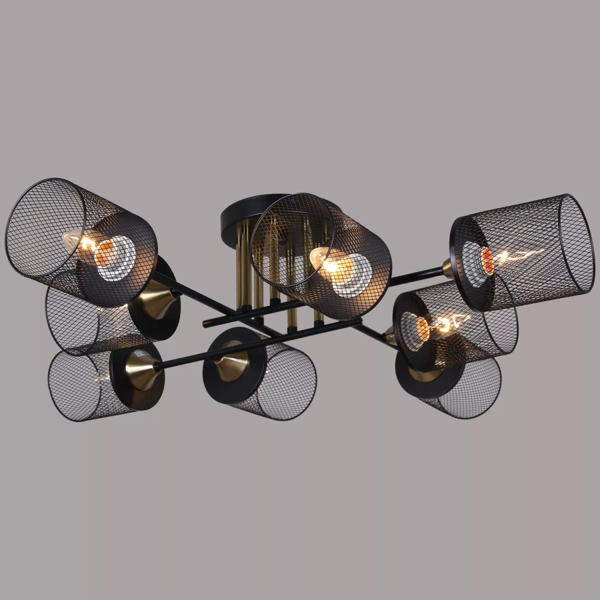 

Потолочная люстра Reluce 38460-0.3-08 BK+COPPER