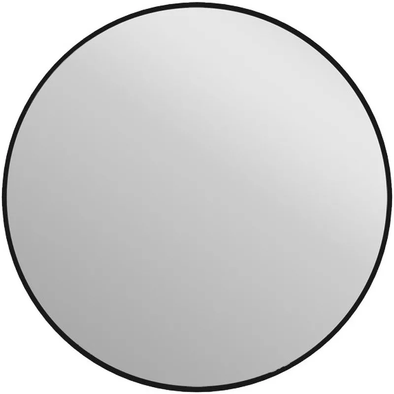 Зеркало Cersanit ECLIPSE smart 80x80 с подсветкой круглое черная рамка
