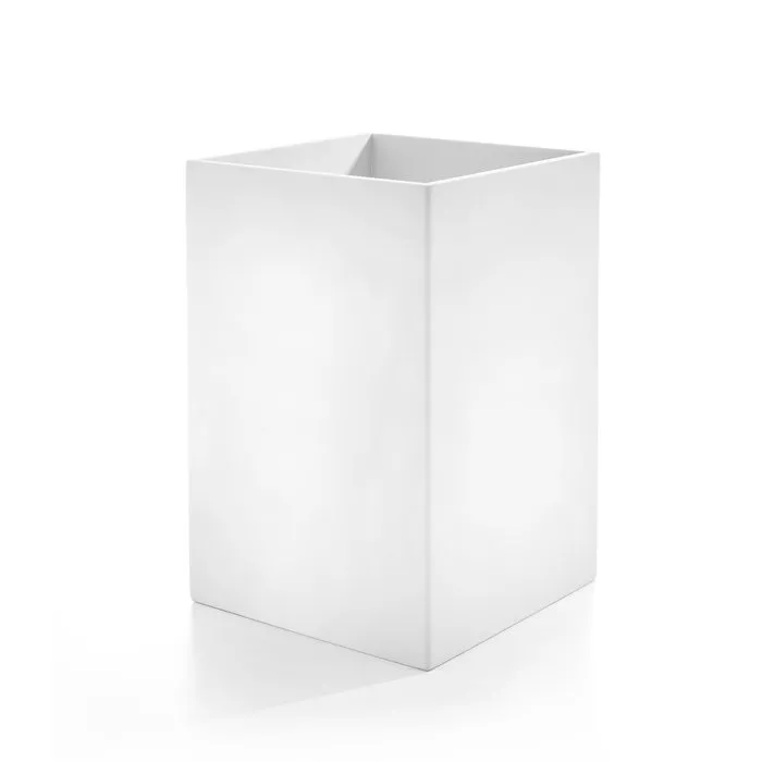 3SC Mood White Ведро, без крышки, 20х30х20 см, цвет: белый матовый