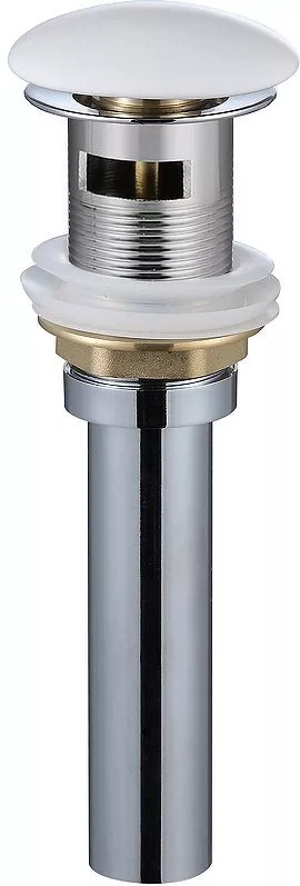 Донный клапан для раковины WeltWasser WW PP MT-WT с переливом матовый белый (10000003731)