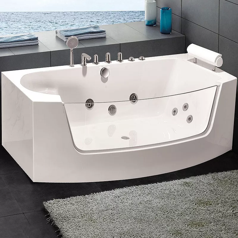 Акриловая ванна WeltWasser Starnberg 185х90 белая с гидромассажем