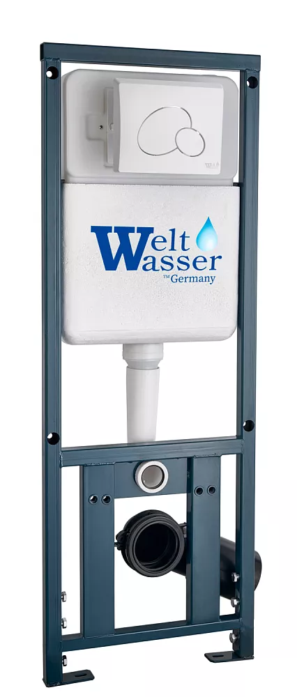 

Инсталляция для подвесного унитаза WeltWasser WW Marberg 410 10000011209 с кнопкой смыва белой