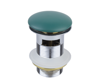 Донный клапан для раковины Bronze de Luxe с переливом зеленый