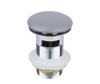 

Донный клапан для раковины Bronze de Luxe с переливом серый