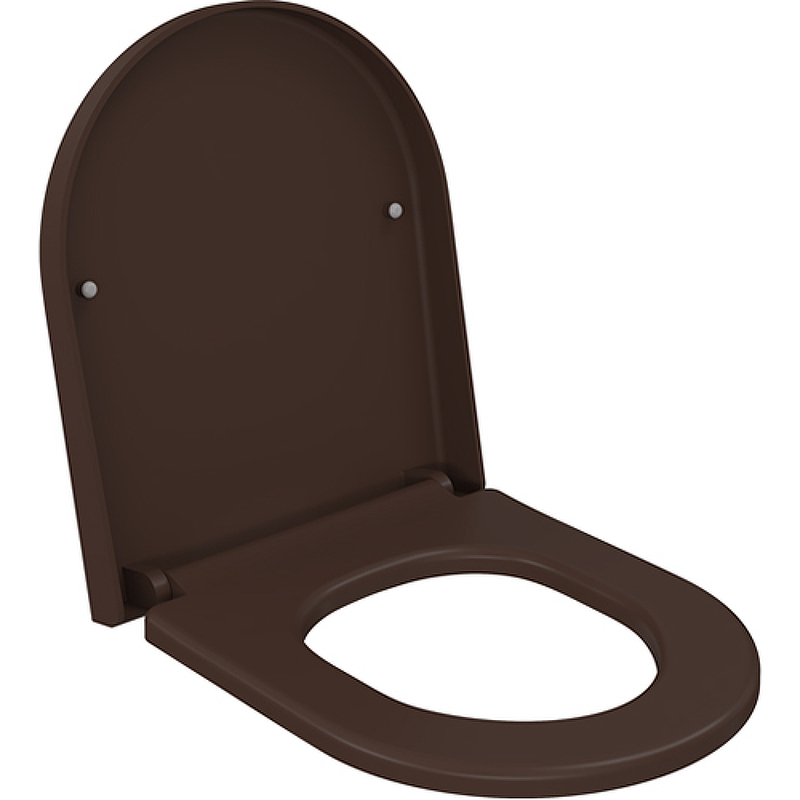 Сиденье для унитаза Ambassador Abner коричневое матовое с микролифтом 102T20601 - фото 1