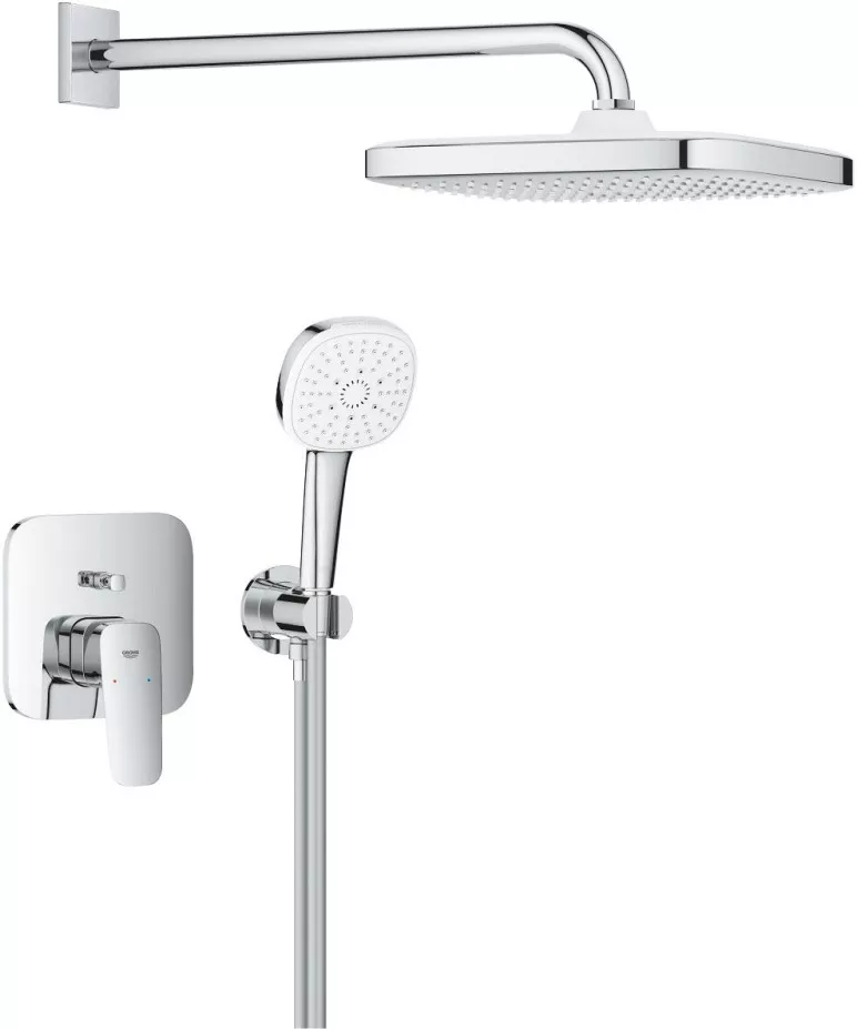 

Душевой комплект Grohe Cubeo со смесителем для душа, хром 1053360000