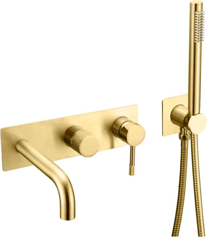 

Встраиваемый смеситель для душа и ванны Boheme Uno 464-3-G С ВНУТРЕННЕЙ ЧАСТЬЮ, gold