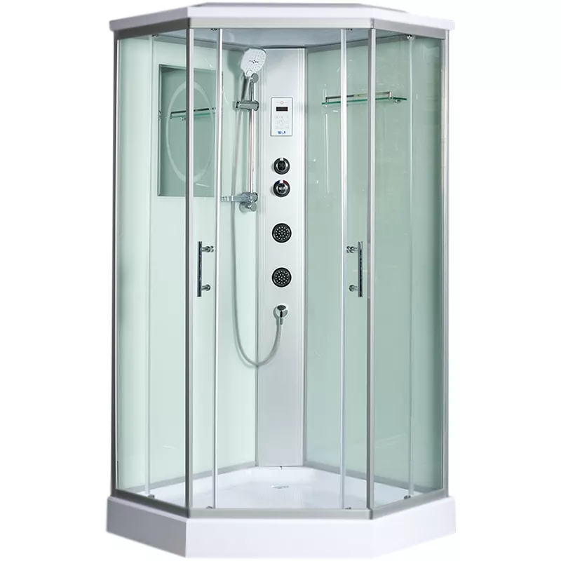 

Душевая кабина WeltWasser WW500 Nesse 904 90x90 10000003284 с гидромассажем, профиль хром, стекло прозрачное