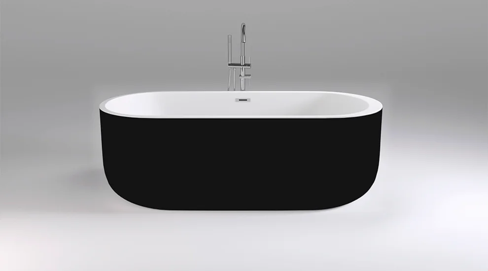 

Акриловая ванна Black&White Swan 170х80 черно-белая