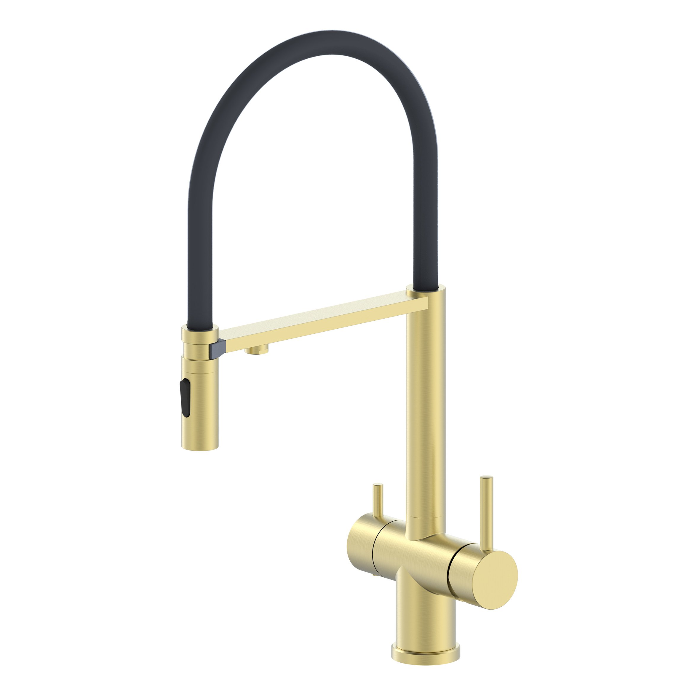 

Смеситель для кухни Oliveeka K OL-458009-BG золотой матовый