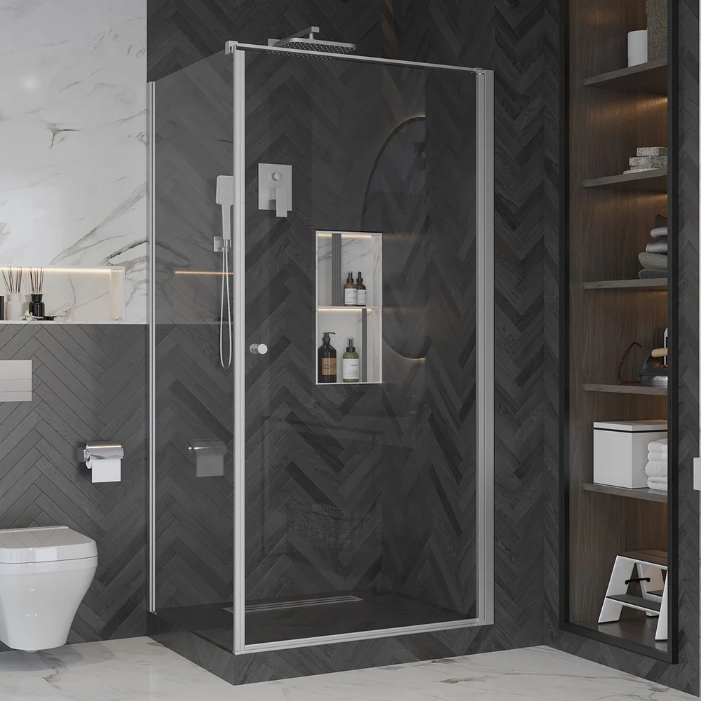 

Душевой уголок Ambassador Elysium 80х90 хром стекло прозрачное