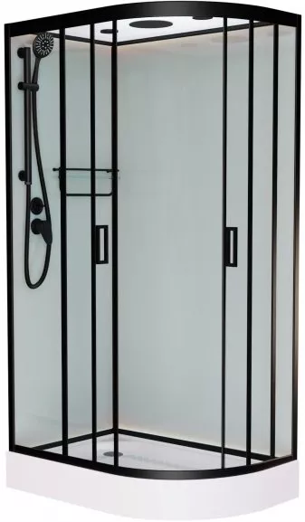 

Душевая кабина Frank F411L Black левосторонняя