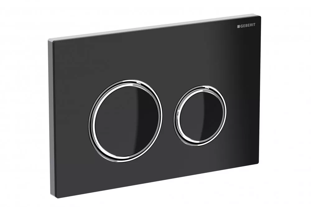 

Кнопка смыва Geberit Sigma 21 стекло чёрное (115.884.SJ.1)