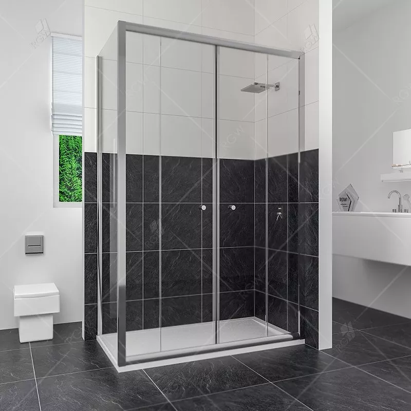 

Душевой уголок RGW Classic CL-43 130x70 профиль хром стекло прозрачное