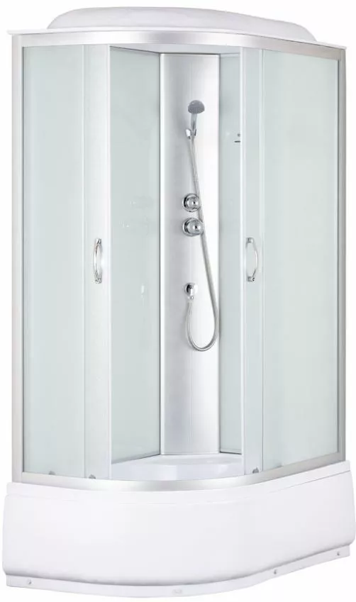 

Душевая кабина Taliente 120х80 R профиль хром стекло рифленое