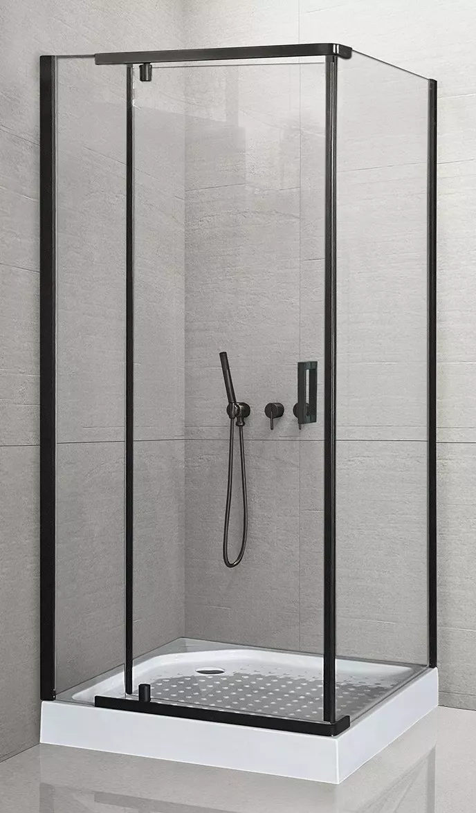 

Душевой угол Royal Bath HPV 80х80 профиль черный стекло прозрачное