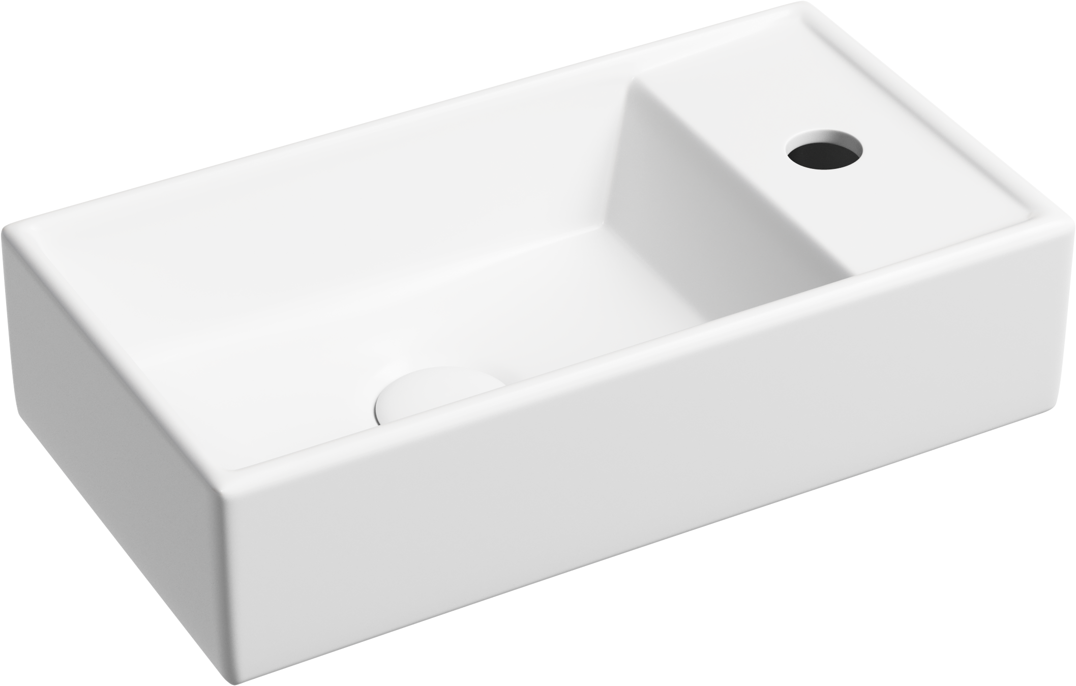 

Раковина маленькая в туалет Ceramicanova Element CN6051LMW белый матовый