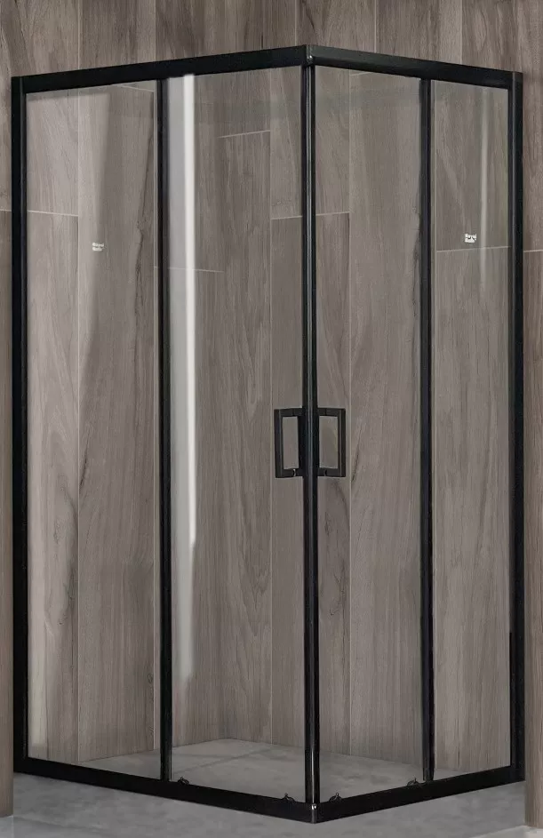 

Душевой уголок Royal Bath HPD 100x115 профиль черный стекло прозрачное