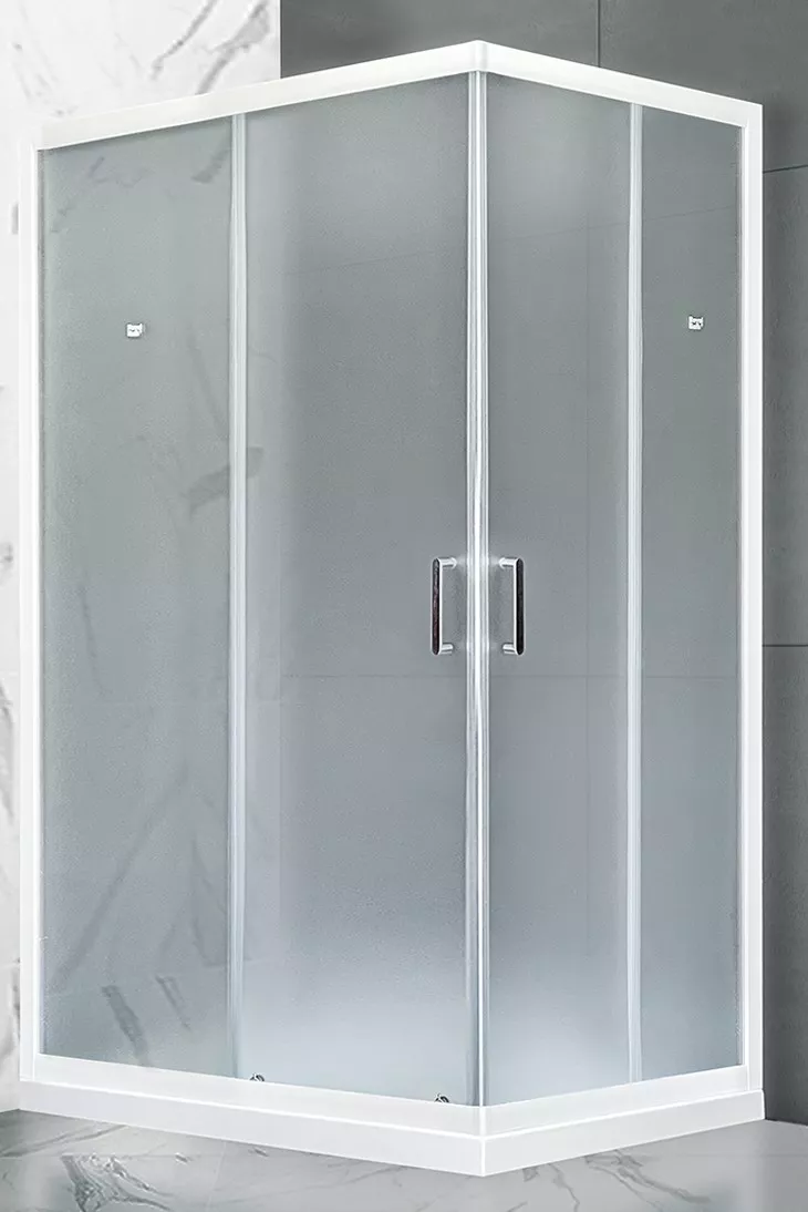 

Душевой уголок Royal Bath HPD 85x100 профиль белый стекло матовое