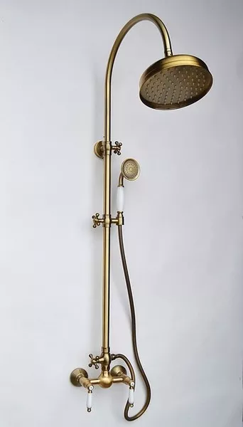 Душевая стойка Magliezza Bianco (1203-br), цвет бронза - фото 1