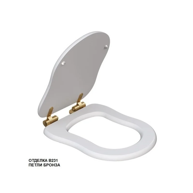 Caprigo сиденье для унитаза 3813 с механизмом плавного закрывания бронза KFe-BB-B231 16356₽
