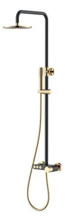

Душевая стойка Boheme Stick с ручкой Diamond, черный, золото