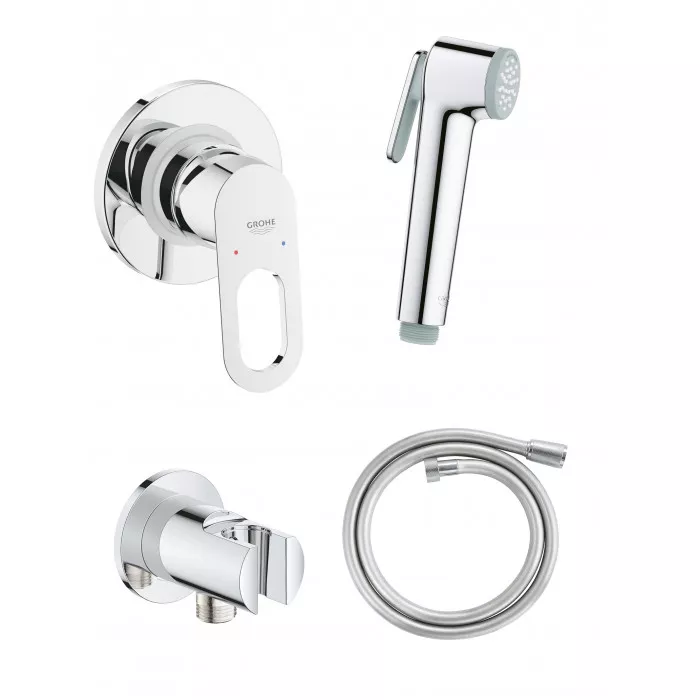 

Гигиенический душ Grohe BauLoop 129189 со смесителем, хром
