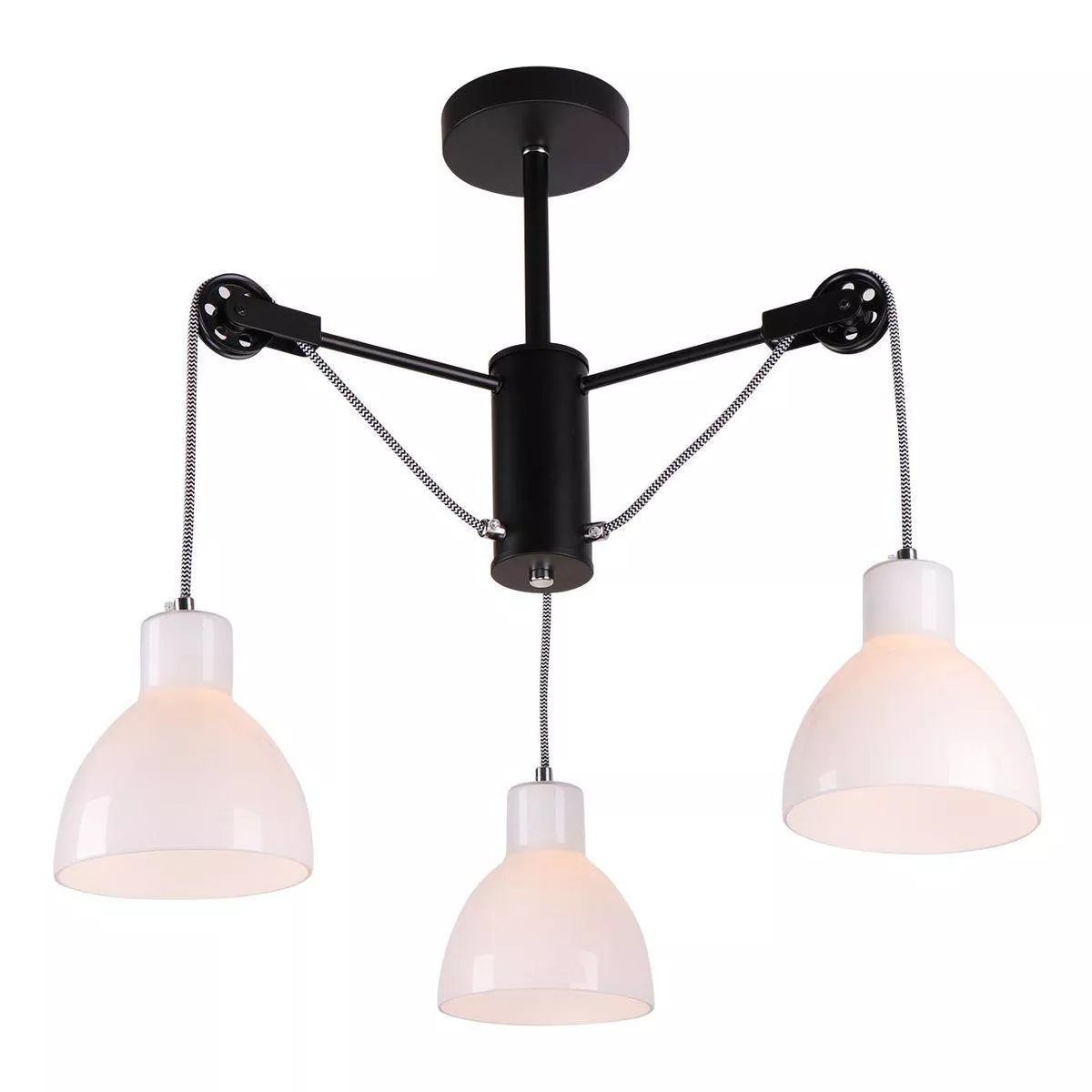 

Потолочная люстра IMEX MD.1230-3-S BK+CH