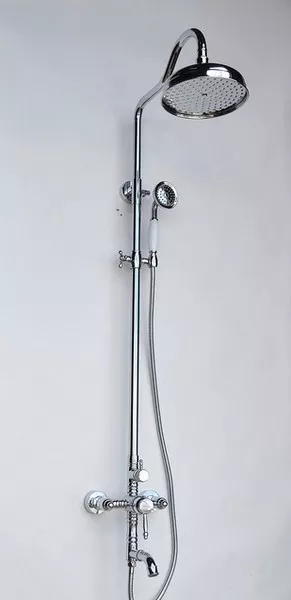 Душевые стойки  Santehnika Room Душевая стойка Magliezza Bianco (1302-cr)