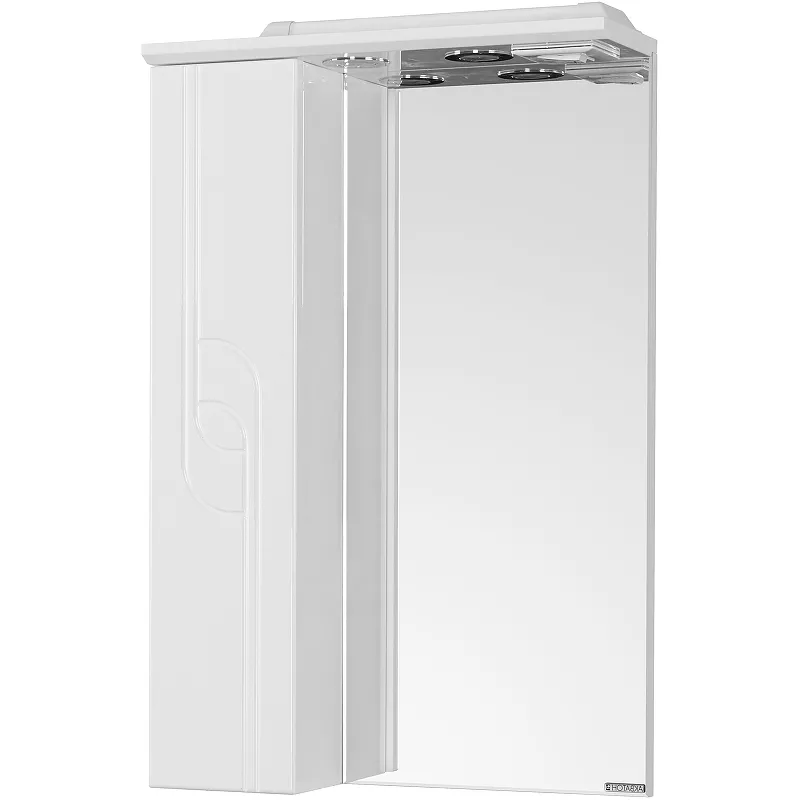 

Зеркало-шкаф Aquaton Панда 50 L с подсветкой белый