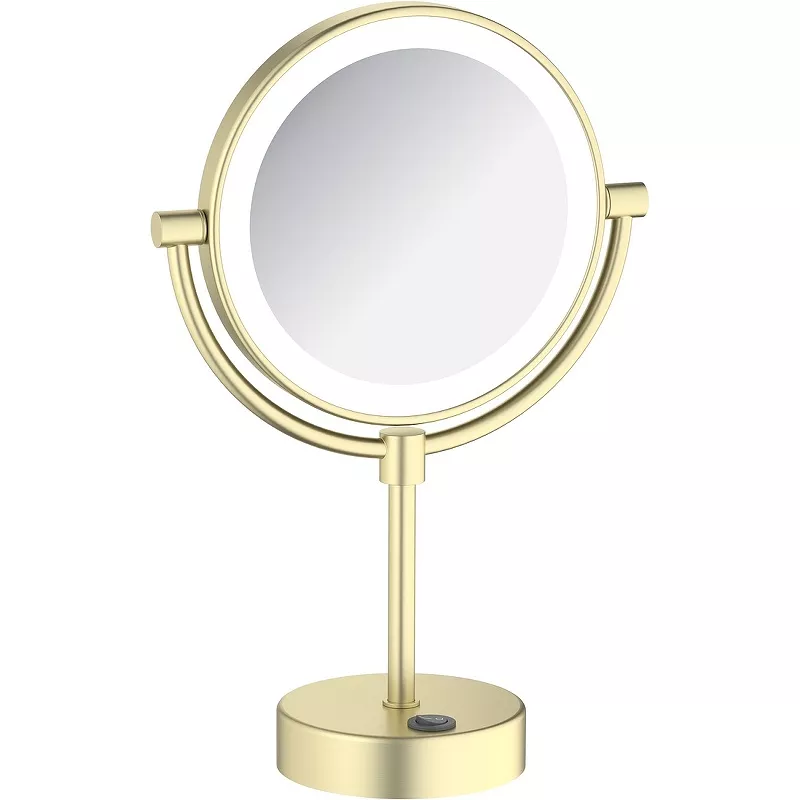 Зеркало косметическое с подсветкой Timo Saona золото матовое 13276/17 - фото 1