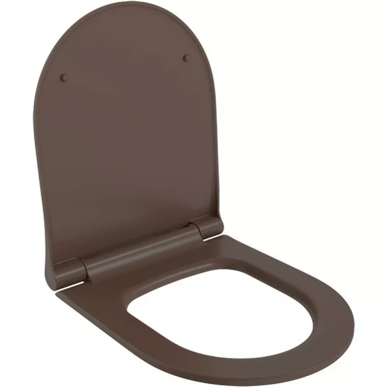 Сиденье для унитаза Ambassador Nord коричневое матовое с микролифтом
