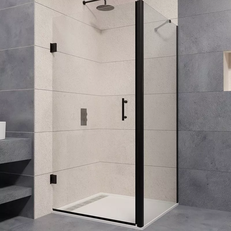 

Душевой уголок RGW Passage 80x80 41083688-014 черный, стекло прозрачное